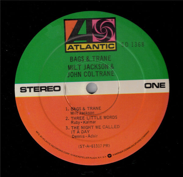 Milt Jackson & John Coltrane : Bags & Trane (LP, Album, RE, Pre)