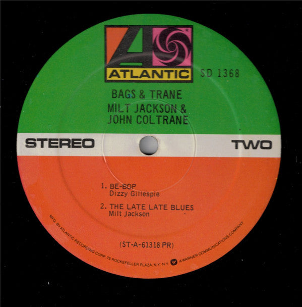 Milt Jackson & John Coltrane : Bags & Trane (LP, Album, RE, Pre)