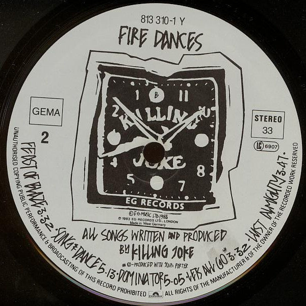 Killing Joke ~ Fire Dances (Vinyl) - Djungel & Jazz