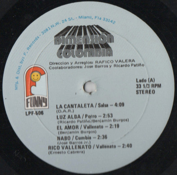 La Dimension Colombia ~ Dimension Colombia (Vinyl) - Djungel & Jazz
