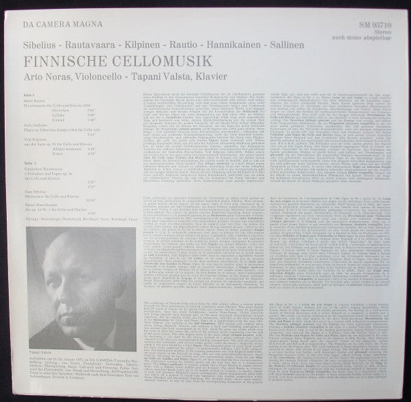 Arto Noras, Tapani Valsta ~ Finnische Cellomusik (Vinyl) - Djungel & Jazz