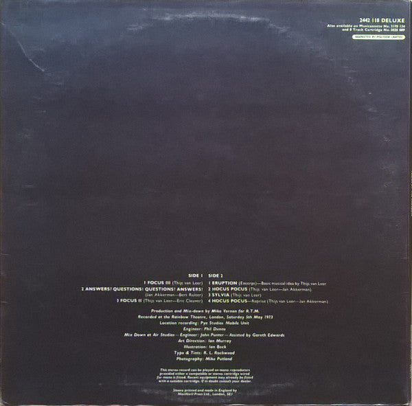 Focus (2) : At The Rainbow (LP, Album)