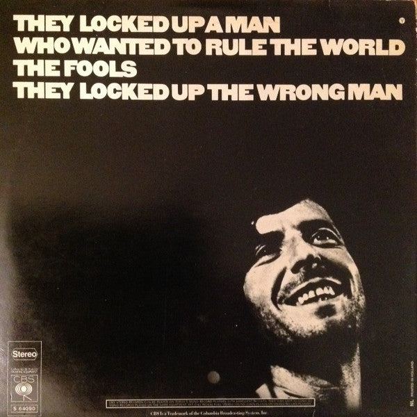 Leonard Cohen : Songs Of Love And Hate (LP, Album, RE)