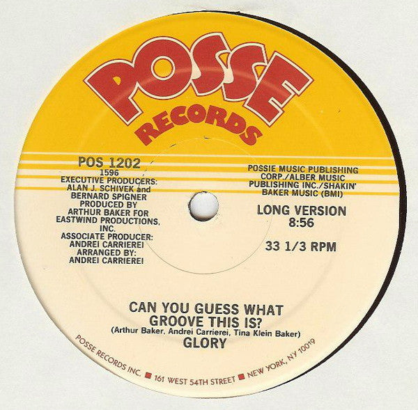 Glory : Can You Guess What Groove This Is? (12")