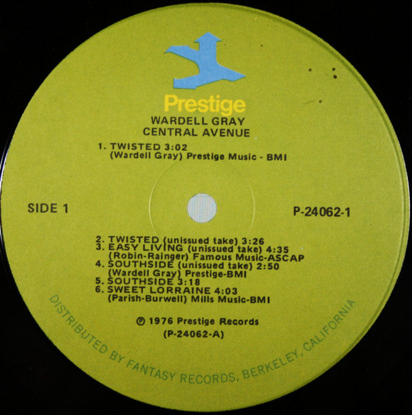 Wardell Gray ~ Central Avenue (Vinyl) - Djungel & Jazz