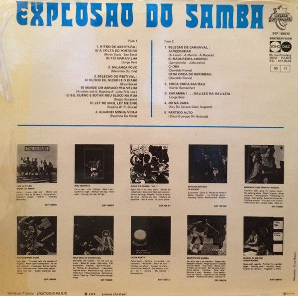 Explosao Do Samba* : Explosao Do Samba (LP, Album)