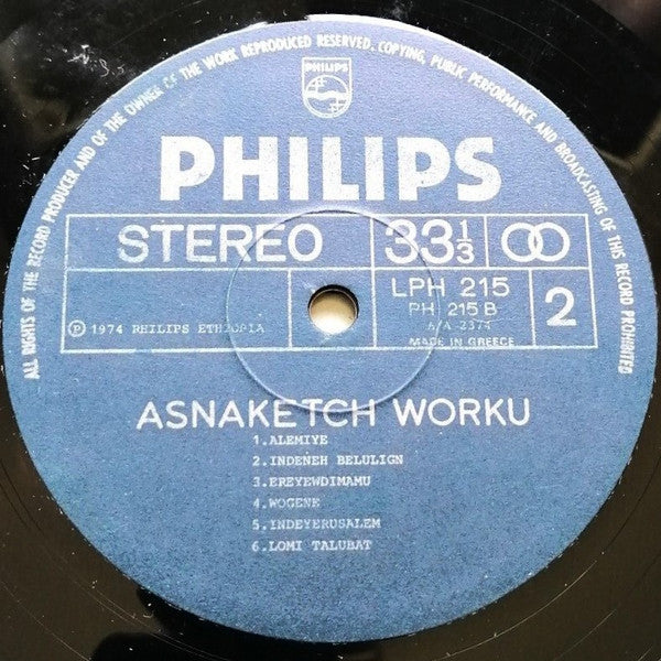 Asnakech Worku ~ Krar Songs (Vinyl) - Djungel & Jazz