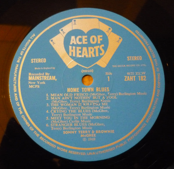 Sonny Terry & Brownie McGhee ~ Home Town Blues (Vinyl) - Djungel & Jazz