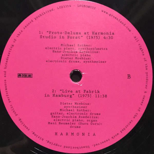 Harmonia ~ Documents 1975 (Vinyl) - Djungel & Jazz