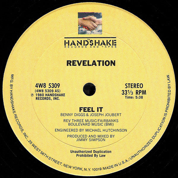 Revelation (2) : Feel It (12")