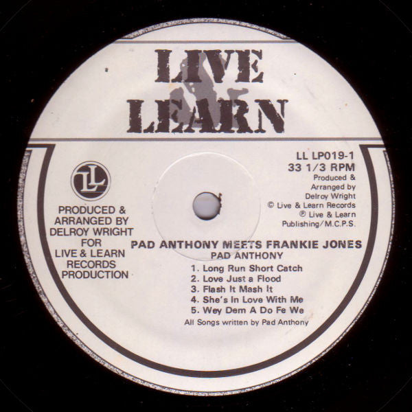 Pad Anthony & Frankie Jones (2) : Hell In The Dance (LP, Album)