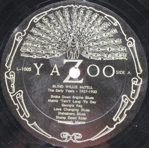 Blind Willie McTell ~ The Early Years (1927-1933) (Vinyl) - Djungel & Jazz