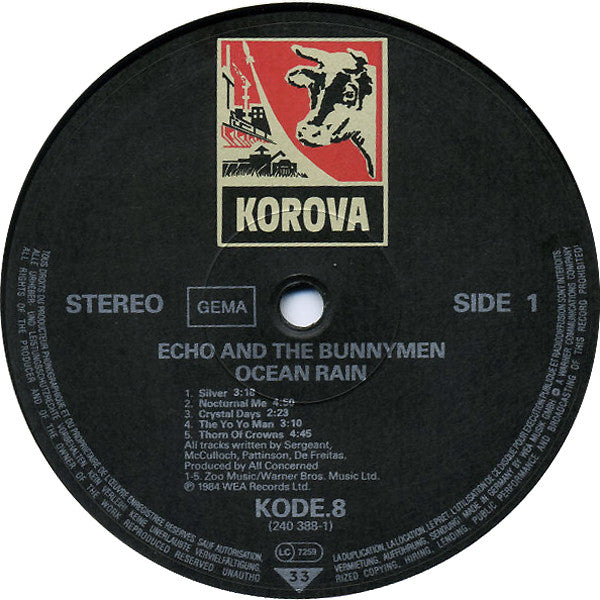 Echo & The Bunnymen ~ Ocean Rain (Vinyl) - Djungel & Jazz