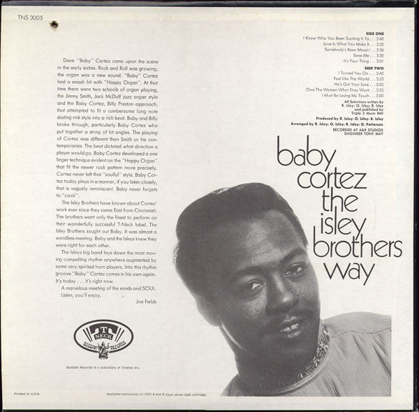Baby Cortez ~ The Isley Brothers Way (Vinyl) - Djungel & Jazz