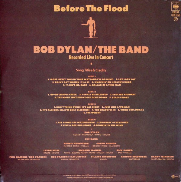 Bob Dylan / The Band : Before The Flood (2xLP, Album, RE, Red)