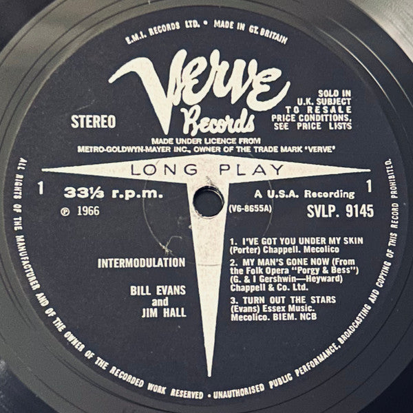 Bill Evans / Jim Hall ~ Intermodulation (Vinyl) - Djungel & Jazz