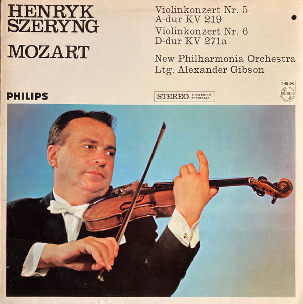 Mozart, Henryk Szeryng, New Philharmonia Orchestra, Alexander Gibson ~ Violinkonzert Nr.5 A-Dur, KV 219 / Violinkonzert Nr.6 D-Dur, KV 271a (Vinyl) - Djungel & Jazz
