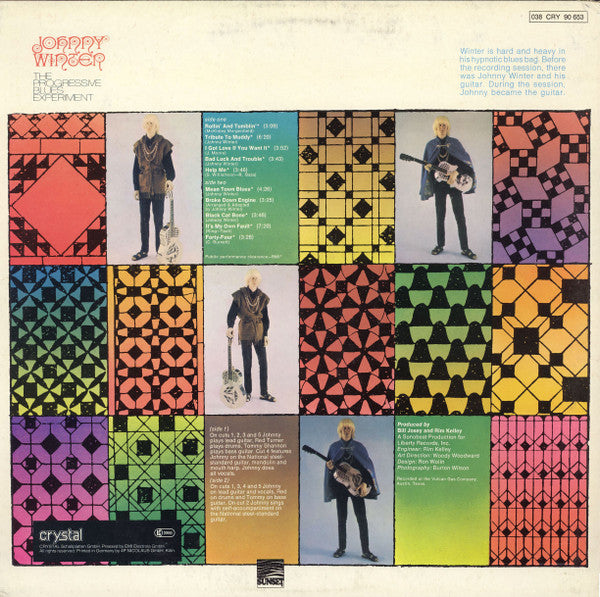 Johnny Winter : The Progressive Blues Experiment (LP, Album, RE)
