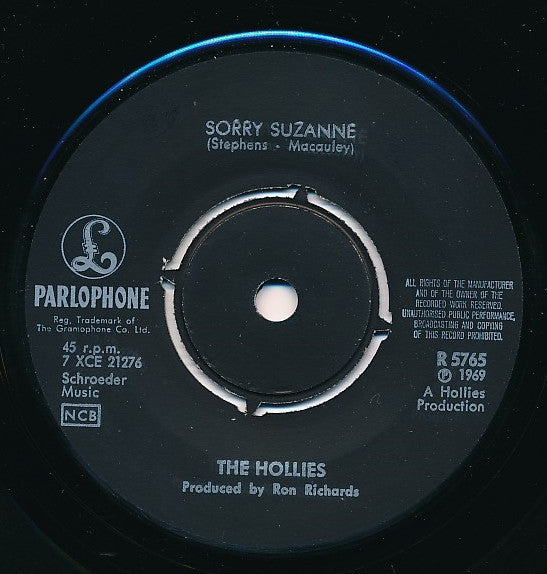 The Hollies ~ Sorry Suzanne (Vinyl) - Djungel & Jazz