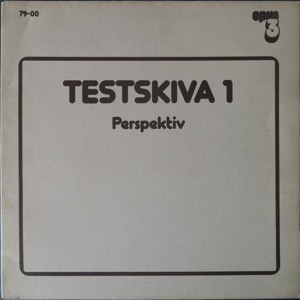 Various ~ Testskiva 1 (Perspektiv) (Vinyl) - Djungel & Jazz