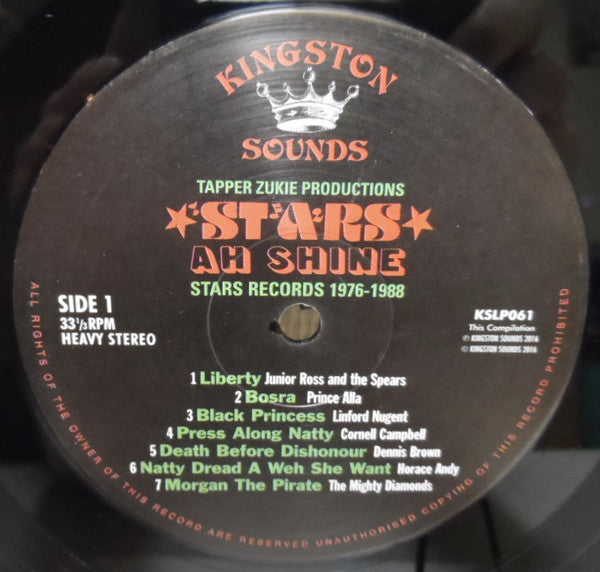 Various ~ Tapper Zukie Productions - Stars Ah Shine - Stars Records 1976-1988 (Vinyl) - Djungel & Jazz