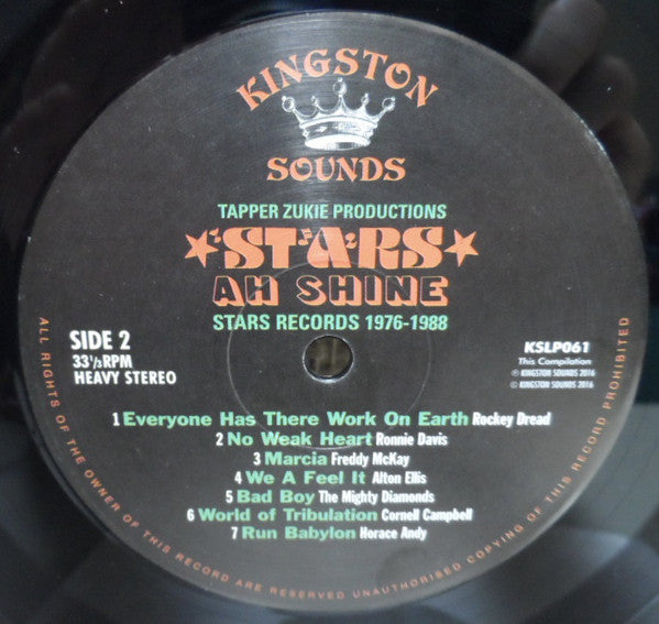 Various ~ Tapper Zukie Productions - Stars Ah Shine - Stars Records 1976-1988 (Vinyl) - Djungel & Jazz