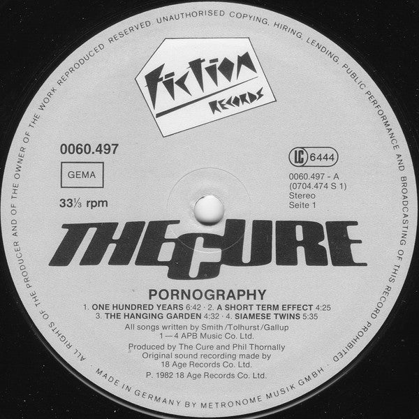 The Cure ~ Pornography (Vinyl) - Djungel & Jazz