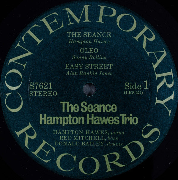 Hampton Hawes Trio ~ The Seance (Vinyl) - Djungel & Jazz