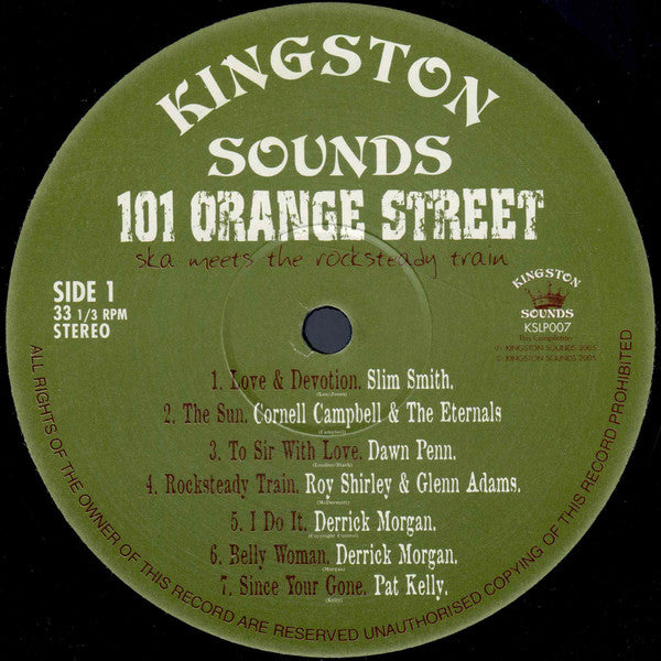 Various : 101 Orange Street - Ska Meets The Rocksteady Train (LP, Comp)
