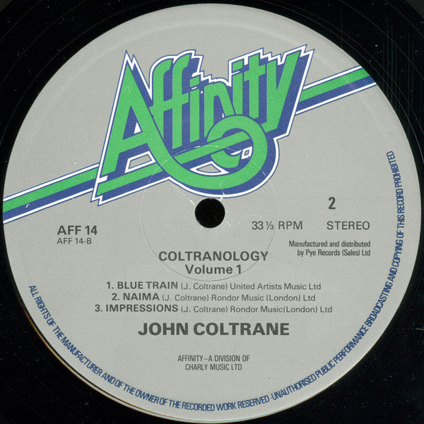 John Coltrane ~ Coltranology Volume One (Vinyl) - Djungel & Jazz