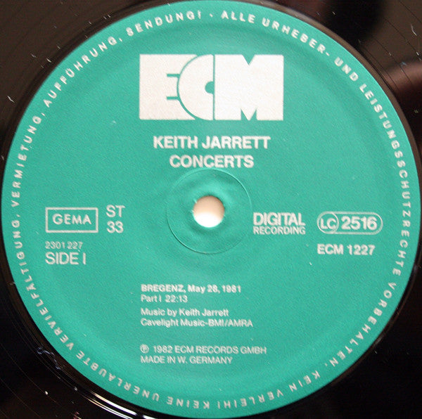 Keith Jarrett : Concerts (3xLP, Album + Box)