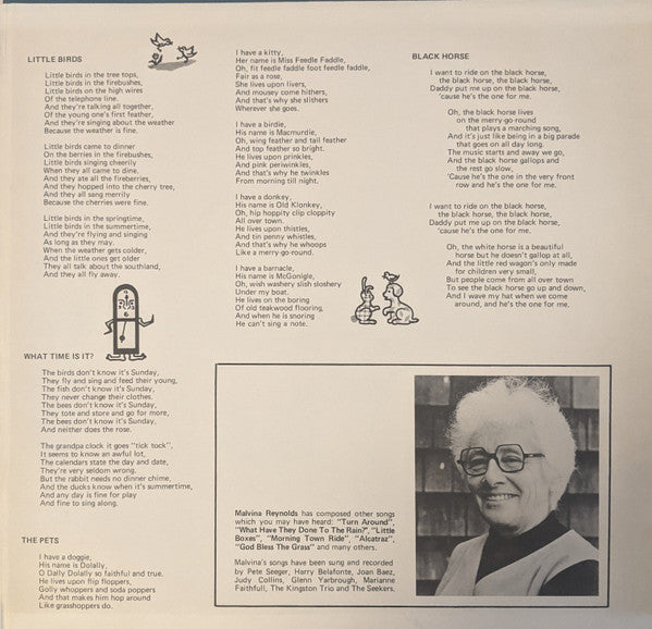 Malvina Reynolds : Funny Bugs, Giggleworms, And Other Good Friends (LP, Album, Comp)