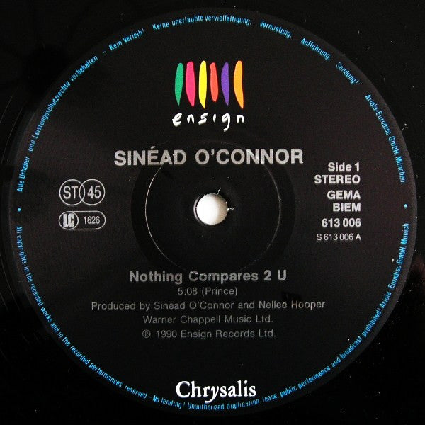 Sinéad O'Connor ~ Nothing Compares 2 U (Vinyl) - Djungel & Jazz