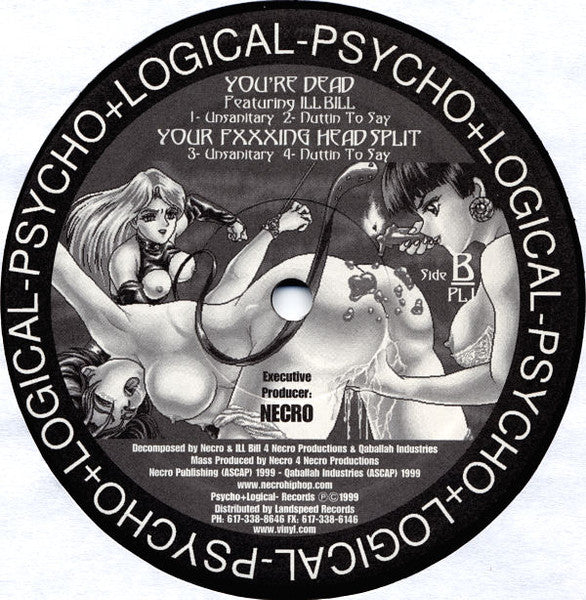 Necro / Ill Bill ~ The Most Sadistic / How To Kill A Cop (Vinyl) - Djungel & Jazz