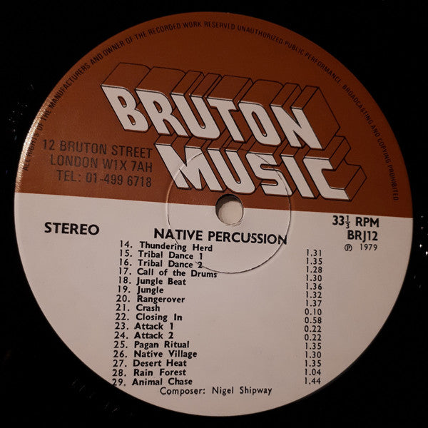 Basil Kirchin / Jack Nathan / Nigel Shipway ~ Wildlife (Vinyl) - Djungel & Jazz