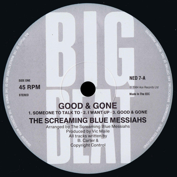 The Screaming Blue Messiahs ~ Good And Gone (Vinyl) - Djungel & Jazz