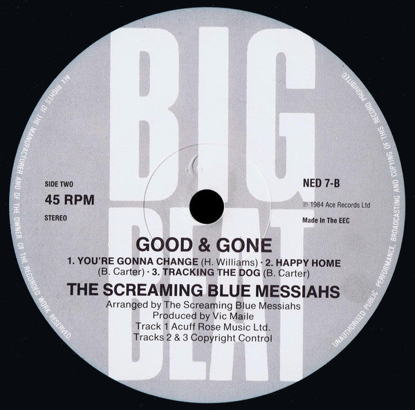 The Screaming Blue Messiahs ~ Good And Gone (Vinyl) - Djungel & Jazz