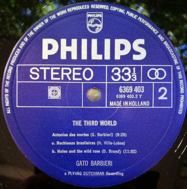 Gato Barbieri ~ The Third World (Vinyl) - Djungel & Jazz