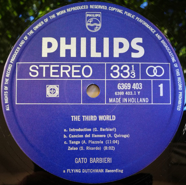 Gato Barbieri ~ The Third World (Vinyl) - Djungel & Jazz