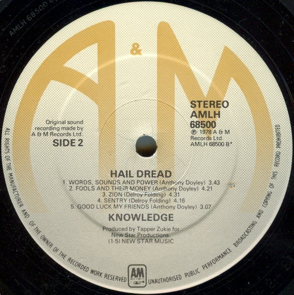 Knowledge (8) : Hail Dread (LP, Album)