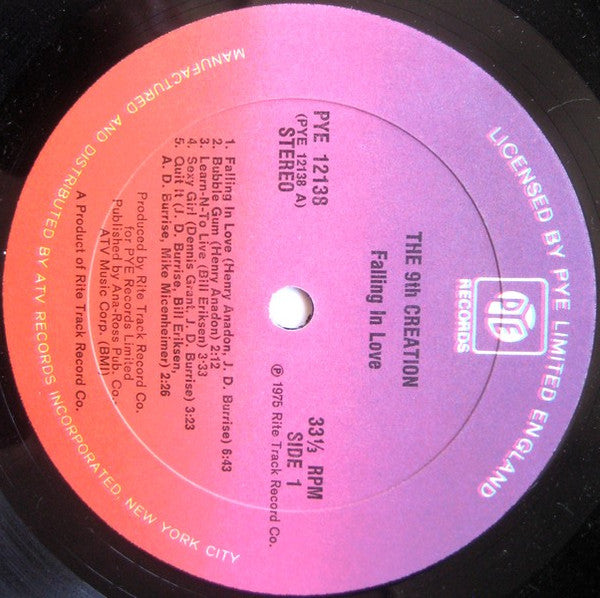 The 9th Creation : Falling In Love (LP, Album, RE)