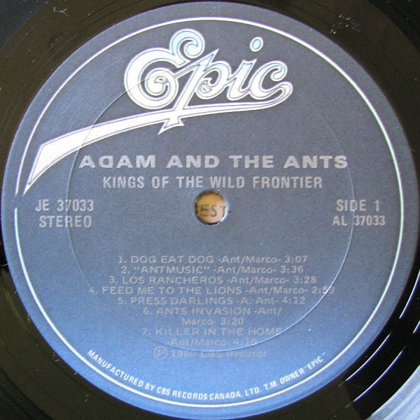 Adam And The Ants : Kings Of The Wild Frontier (LP, Album)