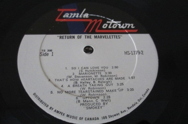 The Marvelettes ~ The Return Of The Marvelettes (Vinyl) - Djungel & Jazz