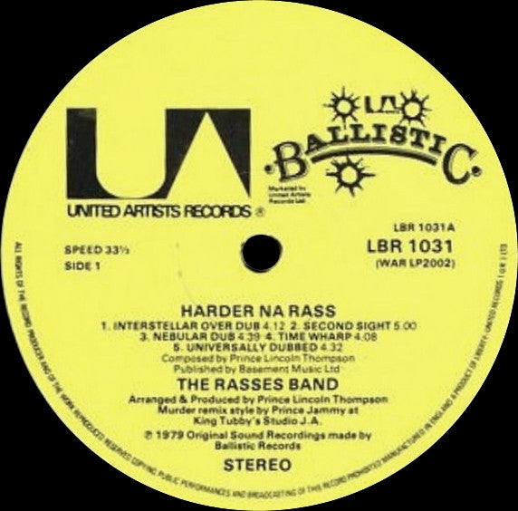 The Royal Rasses : Harder Na Rass (LP, Album)