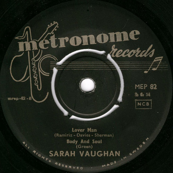 Sarah Vaughan ~ Vol. 1 (Vinyl) - Djungel & Jazz