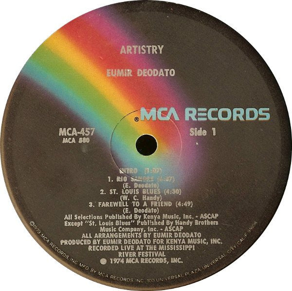 Eumir Deodato ~ Artistry (Vinyl) - Djungel & Jazz