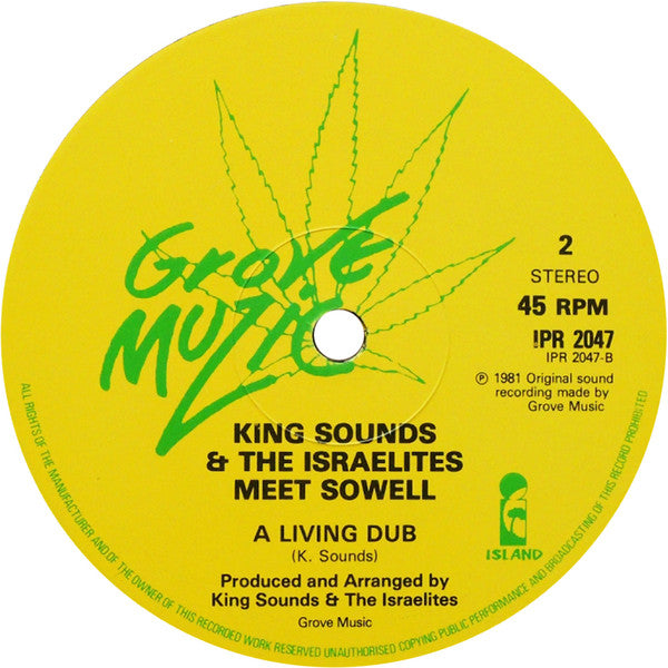 King Sounds And The Israelites / King Sounds And The Israelites Meet Sowell : Brand New Child / A Living Dub (12")