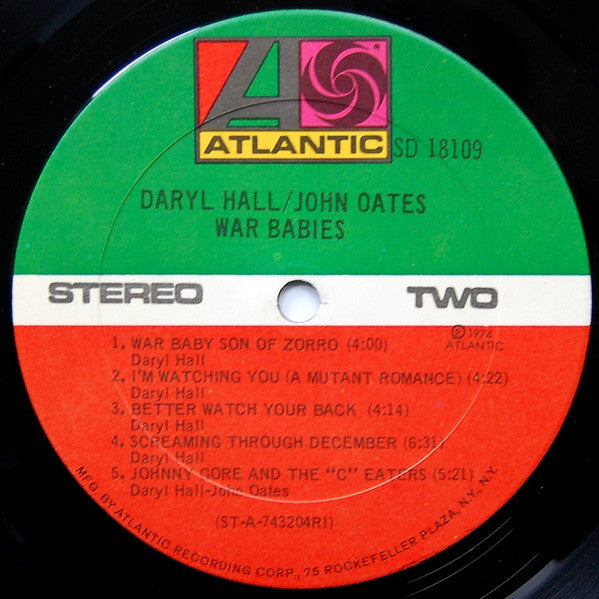 Daryl Hall / John Oates ~ War Babies (Vinyl) - Djungel & Jazz