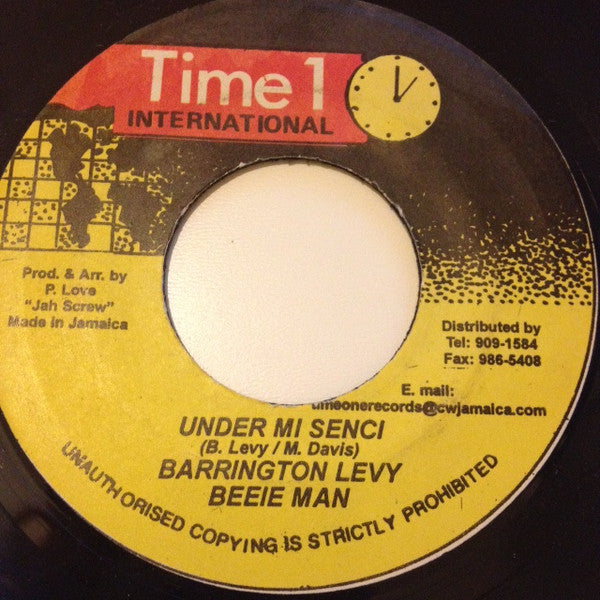 Barrington Levy & Beeie Man* : Under Mi Senci (7", RP)