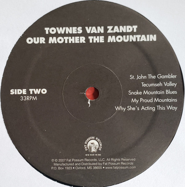 Townes Van Zandt ~ Our Mother The Mountain (Vinyl) - Djungel & Jazz